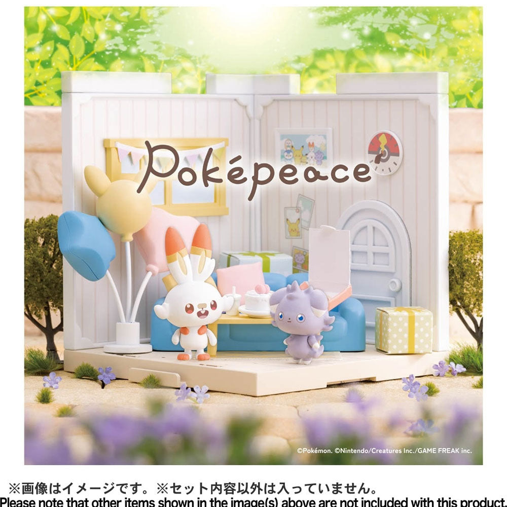 POKEMON POKE PEACE HOUSE LOUNGE SCORBUNNY AND ESPURR | TAKARA TOMY POKEMON POKE PEACE HOUSE LOUNGE SCORBUNNY AND ESPURR | TAKARA TOMY